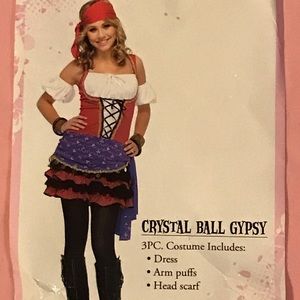 Crystal Ball Gypsy Costume- Size Jr. S/M